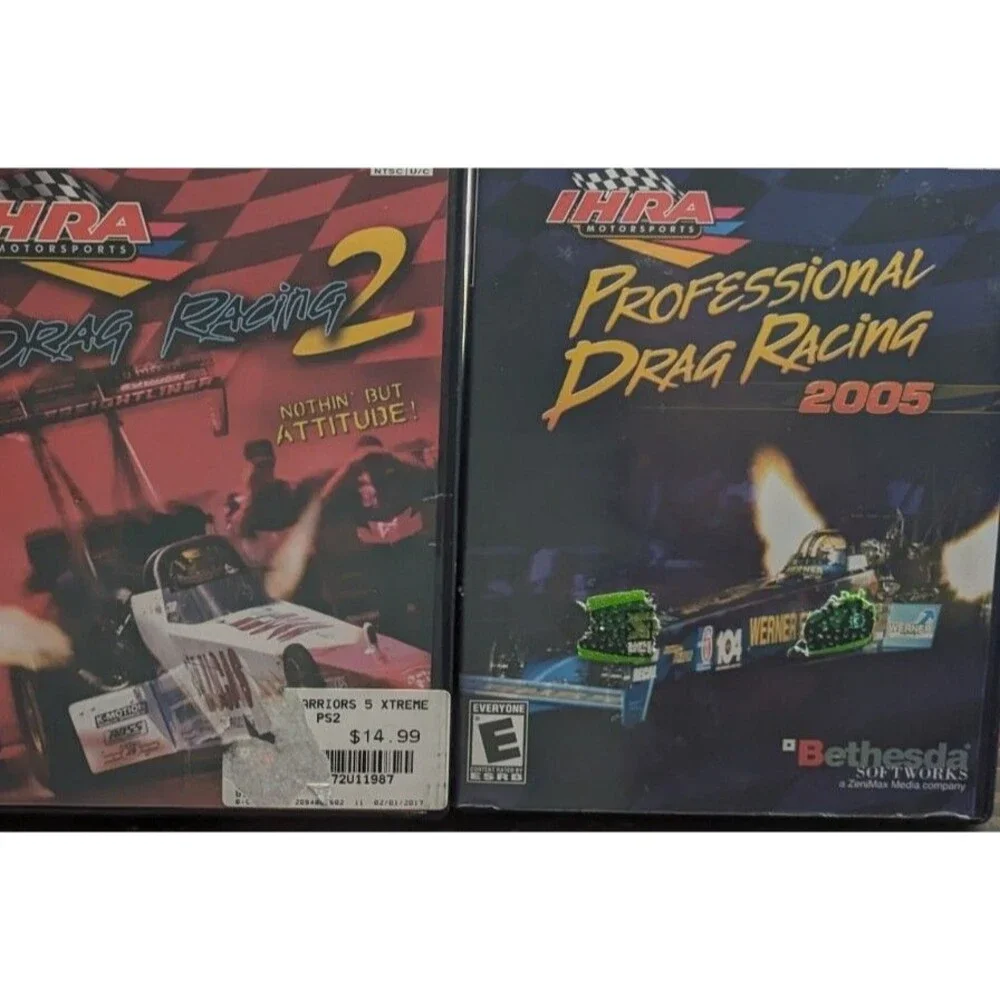 IHRA Motorsports Drag Racing Lot Of 3x PlayStation 2 Games CIB